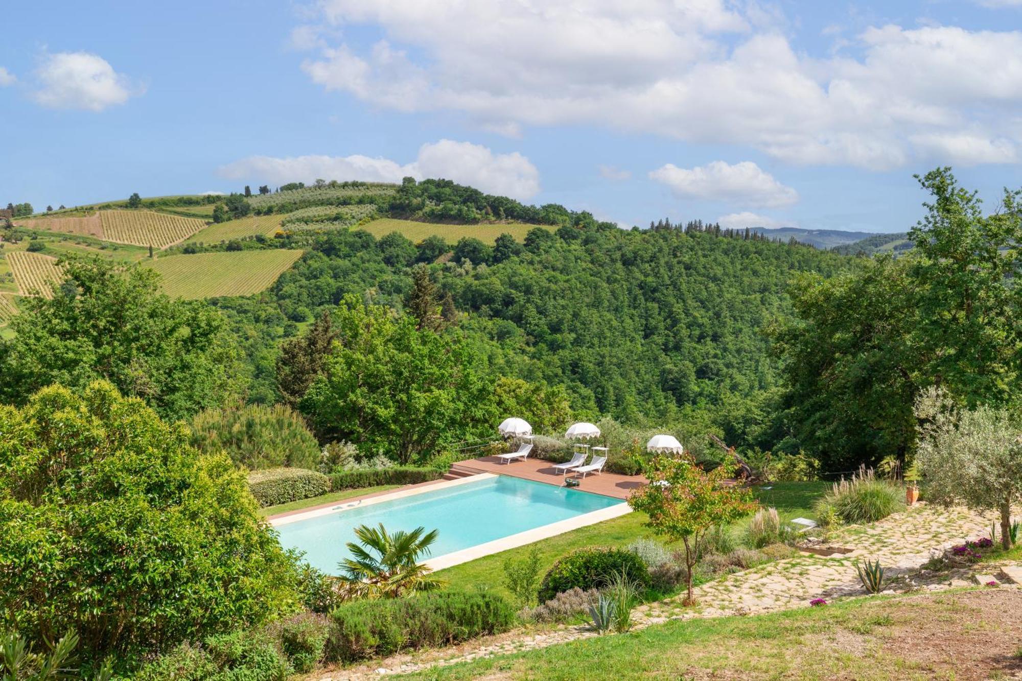 Villa Rignana Chianti Estate, Pool, Tennis,Cook Греве-ин-Кьянти Экстерьер фото