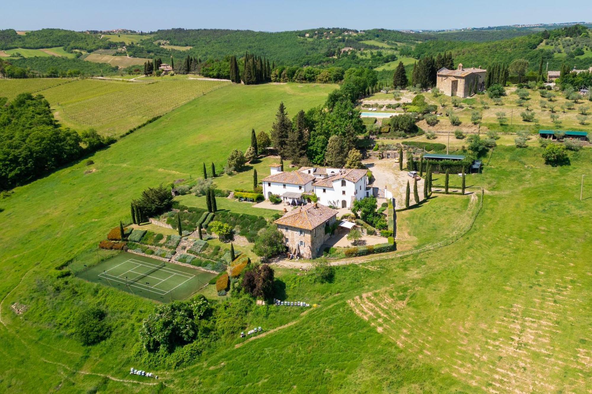 Villa Rignana Chianti Estate, Pool, Tennis,Cook Греве-ин-Кьянти Экстерьер фото