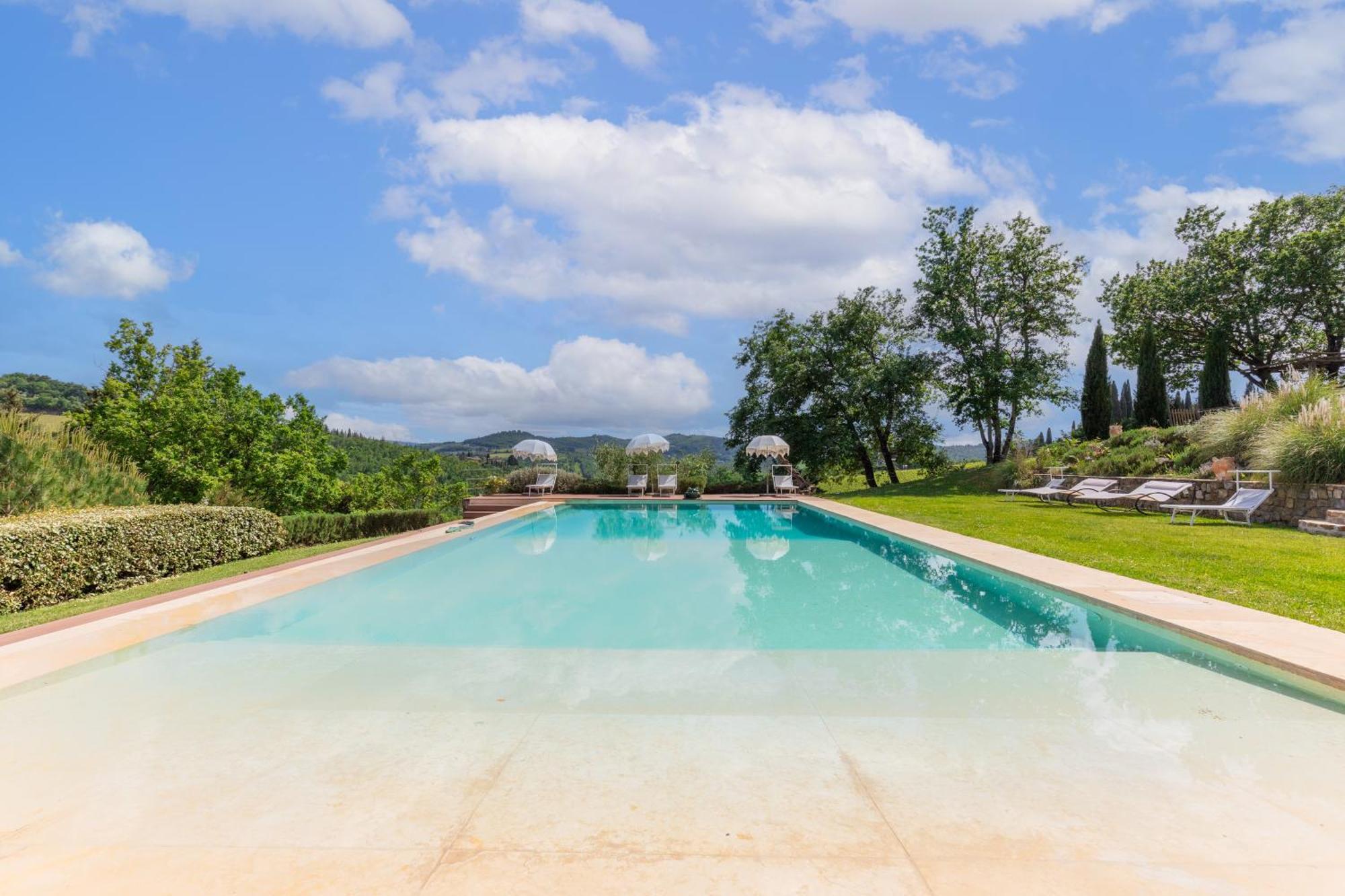 Villa Rignana Chianti Estate, Pool, Tennis,Cook Греве-ин-Кьянти Экстерьер фото